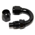-10AN AN10 180Degree Black Swivel End Fitting Adapter For Oil Fuel Gas Hose Line