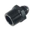Picture of -8AN Male to 3/4NPT Male Thread Aluminum Anodized Hose End Fitting Black Adapter