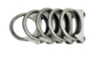 Picture of 1 3/4" O.D.Universal Muffler Tips Exhaust Hanger U Bolt Mild Steel Clamp 5pcs