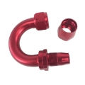 16AN-AN16 180 Degree Red Swivel Oil/Fuel/Gas Line Hose End Fitting Adapter