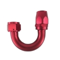 16AN-AN16 180 Degree Red Swivel Oil/Fuel/Gas Line Hose End Fitting Adapter