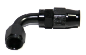 Picture of 1Pcs 90° Degree Swivel Fuel Oil Gas Line PTFE Hose End 6AN AN-6 Fitting Black