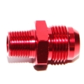 1x -10AN Male to 3/8NPT Male Flare Thread Aluminum Hose End Fitting Adapter Red