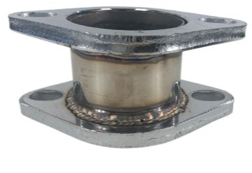 Picture of 2.5" 2 Bolt Flange Catback Exhaust Muffler Pipe Extension Flange Steel Adapter