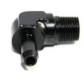 3/8NPT Male to 3/8" Hose Barb Black 90 Degree Aluminum Fitting Adapter Universal