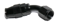 Picture of 6AN AN-6 Fitting Black 45 Degree Swivel Fuel Oil Gas Line PTFE Hose End