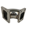90 Degree T3-4 Bolt to T4-4 Bolts Turbo Charger Flange Conversion Adapter