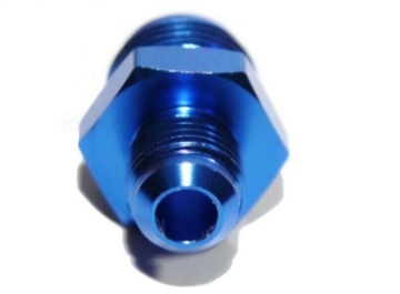 Picture of AN-6 6AN Male to AN-8 8AN Male Flare Aluminum Hose End Fitting Adapter Blue