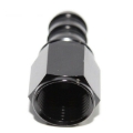 Black 10AN AN-10 Straight Push ON Lock Hose Fitting Oil/Fuel/Gas Line Adapter