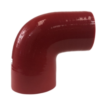 Brand NEW 2.5" to 3" Red 90 Degree Silicone hose Coupler 4 layer polyester