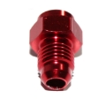EMUSA Red 4AN AN-4 Male Thread Straight Weld on Flare Aluminum Anodized Fitting