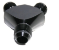Picture of Fitting Adapter 3-Way Y-Block AN12 12-AN Male to (two) AN10 10-AN Male BLACK