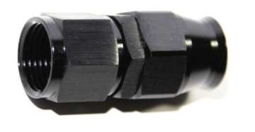 Picture of New 10AN AN-10 Fitting Black Straight Swivel Fuel Oil Gas Line PTFE Hose End