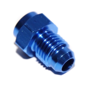 New 4AN AN-4 Male Thread Straight Weld on Flare Aluminum Anodized Fitting BLUE