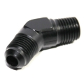 (one) 45 Degree Fuel Oil Gas Line Fitting Adapter AN6 6AN Male to 1/4NPT Male