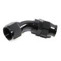 (one) AN12 12AN AN-12 45° Degree Swivel Fuel Oil Gas Line Hose End Fitting Black