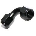 (one) AN6 Female to 6AN AN-6 Female 90 Degree Flare Swivel Fitting Adapter Black