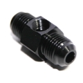 (one) Black 6AN to Male AN6 Straight Fitting Adapter+1/8NPT Pressure/Temp Port
