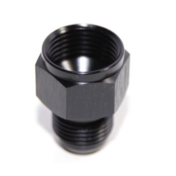 (one) Black AN10 Female to 8AN AN-8 Male Straight Flare Swivel Fitting Adapter
