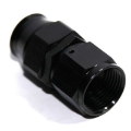 (one) Black AN12 12AN AN-12 Straight Swivel Fuel Oil Gas Line Hose End Fitting