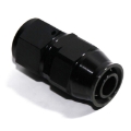 (one) Black AN12 12AN AN-12 Straight Swivel Fuel Oil Gas Line Hose End Fitting