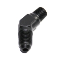 (one) Black AN4 4-AN Male to 1/8NPT Male 45 Degree Flare Fitting Adapter