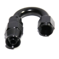 (one) Black AN6 6AN AN-6 180 Degree Swivel Reusable Hose End Fitting Adapter