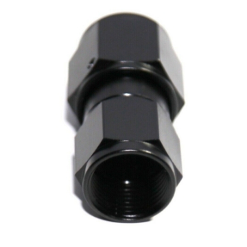 (one) Straight AN8 8AN to AN-10 Female Swivel Fuel Oil Gas Line Fitting Black