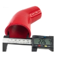 Red Silicone 2.25" Coupler 45 Degree Angled Elbow Hose High Performance 4-Ply