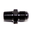 Straight Black -6AN Male to 1/4NPT Male Hose End Fitting Adapter Flare Universal
