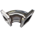 T2 to T3 4Bolt 90 Degree Stainless Steel Turbo Charger Flange Conversion Adapter