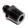 Universal -6AN Male - 1/2NPT Male Black Thread Aluminum Anodized Fitting Adapter