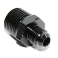 Universal -6AN Male - 1/2NPT Male Black Thread Aluminum Anodized Fitting Adapter