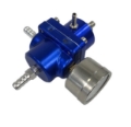 Picture of Universal Aluminum Blue Fuel Pressure Regulator Adjustable Pressure with Gauge
