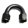Universal AN-12 Female to Female 180 Degree U Shape Swivel Fitting Adapter Black