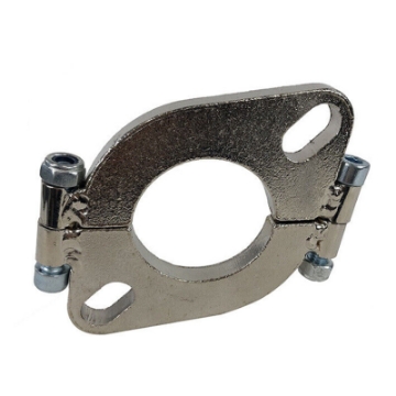 Universal Mild Steel 1.93" -2.08" I.D. 2 Bolt Split Exhaust Flat Oval Flange