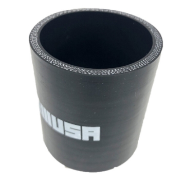 2.25" to 2.25" I.D. Universal 4-Ply Straight Silicone Hose Coupler Black
